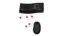 Microsoft Sculpt Comfort Desktop - Black - Wireless, Comfortable, Ergonomic Keyboard and Mouse Combo with Cushioned Palm Rest and USB Wireless Receiver
